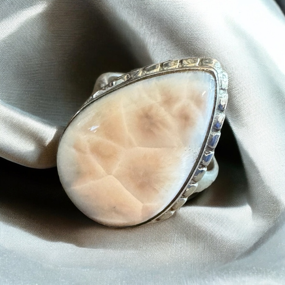 Pink Larimar Sterling Silver Ring (6)